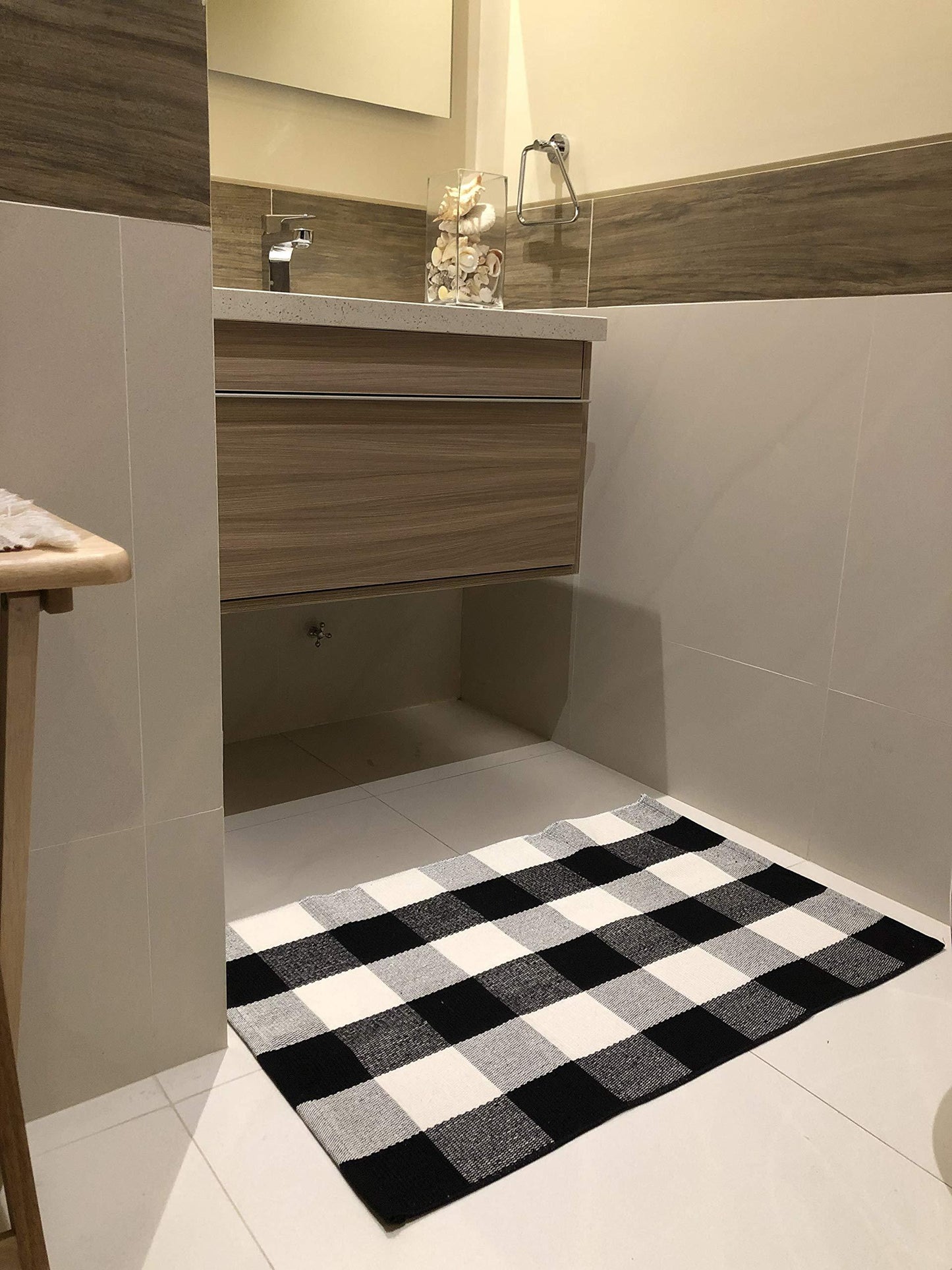 Cotton Buffalo Plaid Rugs - SAVOUR DECORE