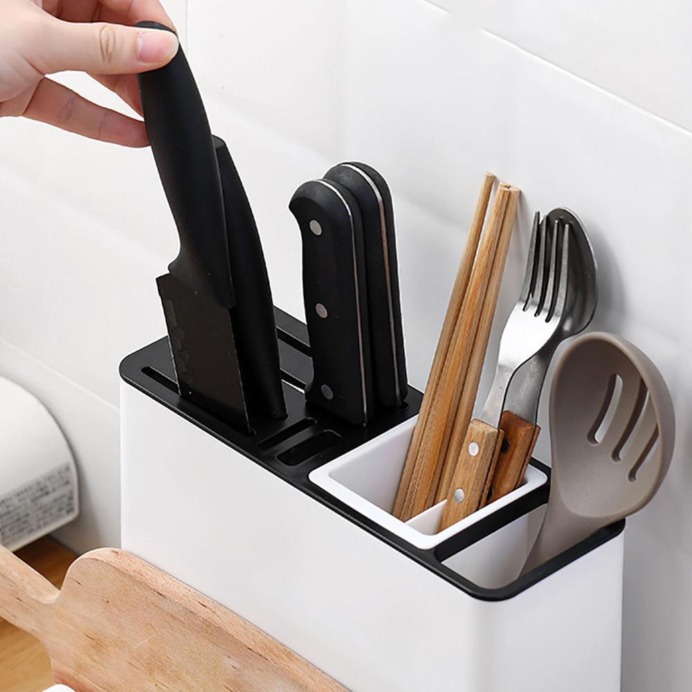 Tableware Storage Holders Kitchen Knife Plastic Storages Racks for Kitchen Convenience Cabinet - SAVOUR DECORE