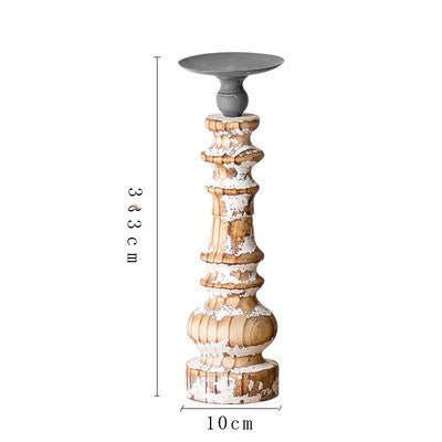 Wooden Candlestick Post For British Furniture - SAVOUR DECORE