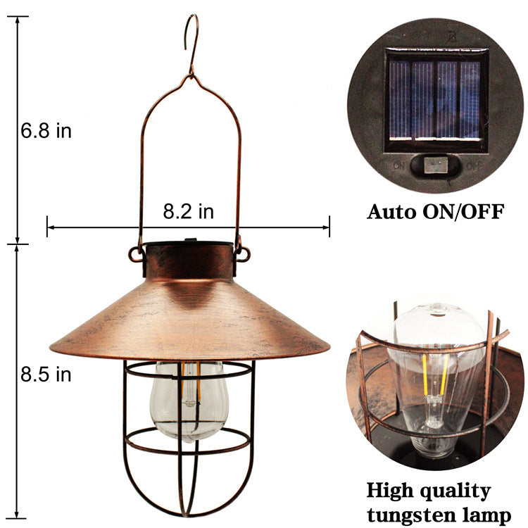 Solar Outdoor Hanging Lights Waterproof Courtyard Lantern - SAVOUR DECORE