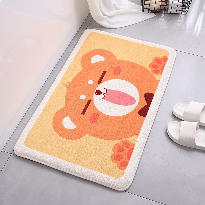1PC Ins Simple Bathroom Floret Carpet Flower Area Rugs Anti Slip - SAVOUR DECORE