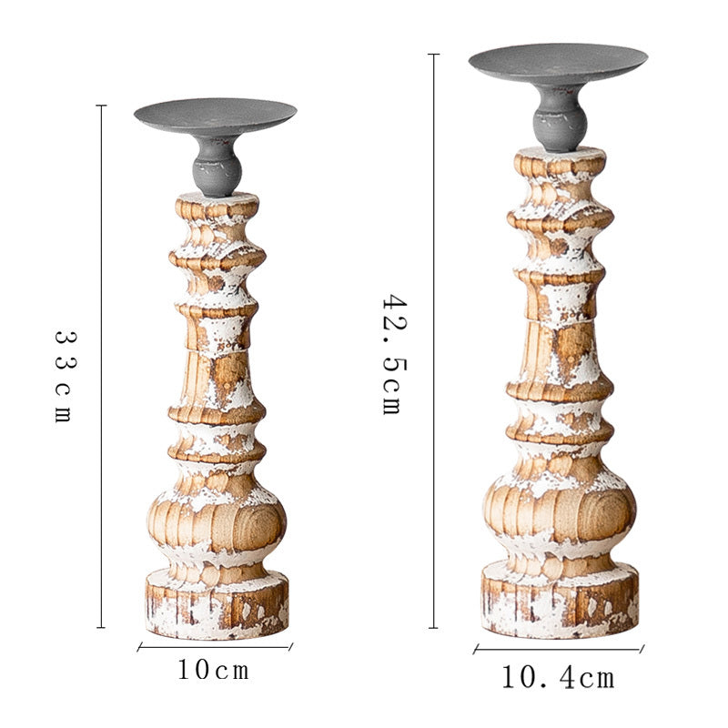 Wooden Candlestick Post For British Furniture - SAVOUR DECORE