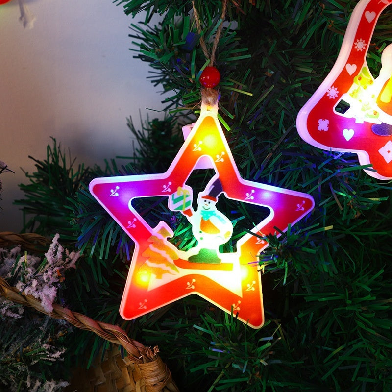 Decorative String Lights Christmas House Christmas Tree Pendant - SAVOUR DECORE