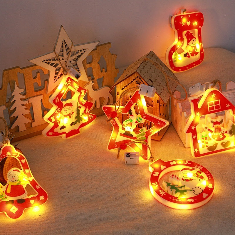 Decorative String Lights Christmas House Christmas Tree Pendant - SAVOUR DECORE