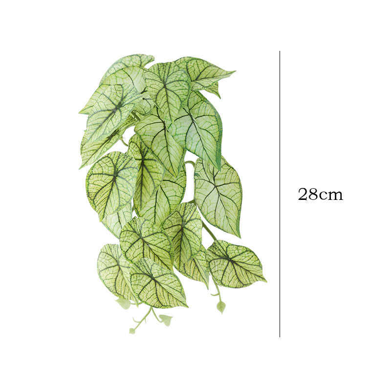 Leaf Vine Water Taro Leaf Greenery Desktop Ornaments Decorative Fake Leaves - SAVOUR DECORE