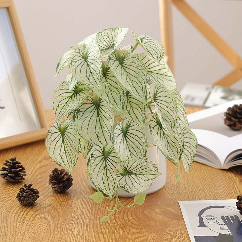 Leaf Vine Water Taro Leaf Greenery Desktop Ornaments Decorative Fake Leaves - SAVOUR DECORE