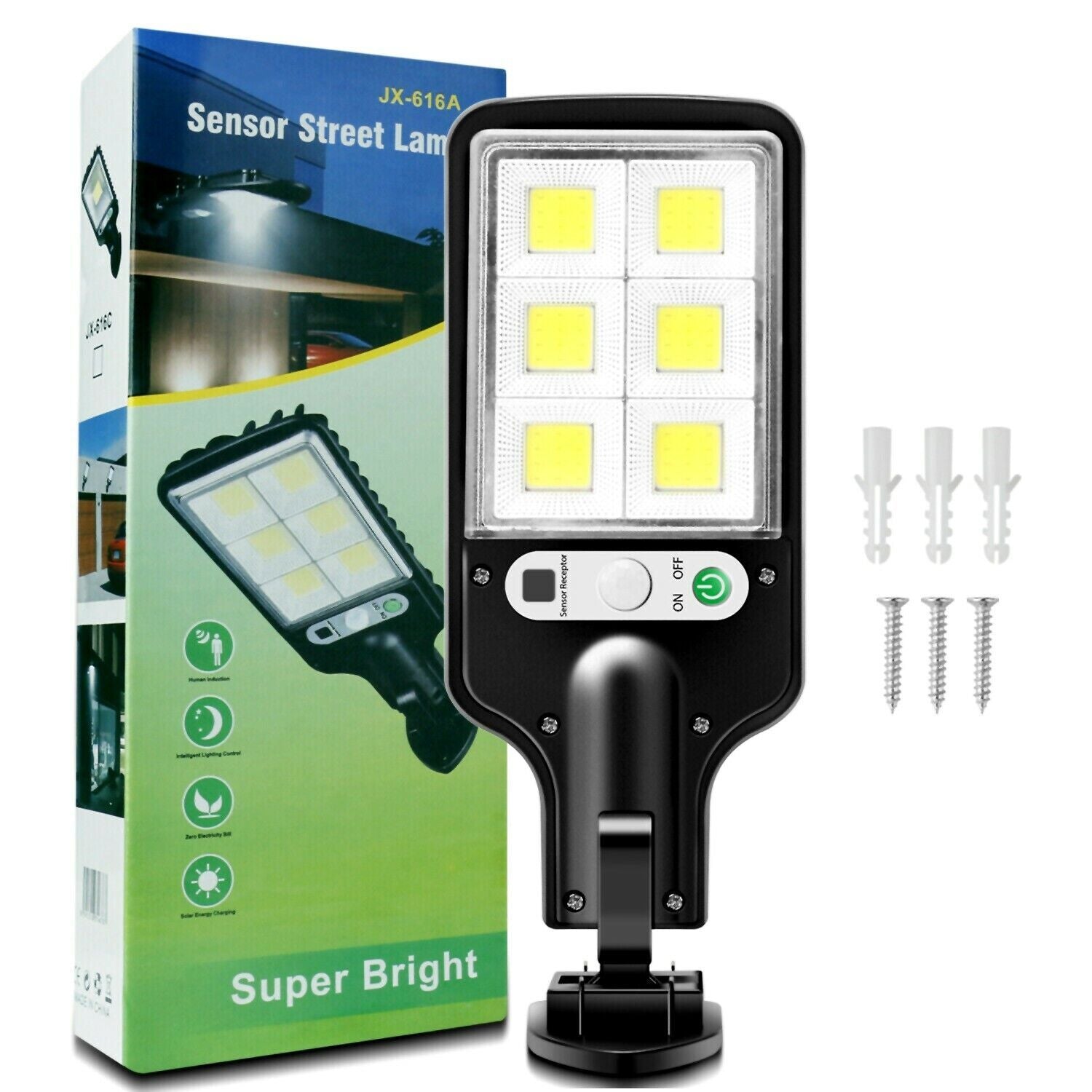 LED Solar Motion Sensor Light Bright Garden Outdoor Street Wall Lamp Solar Wall Lamp Lights Outdoor Road Lamp For Garden, Yard, Garage, Path - SAVOUR DECORE