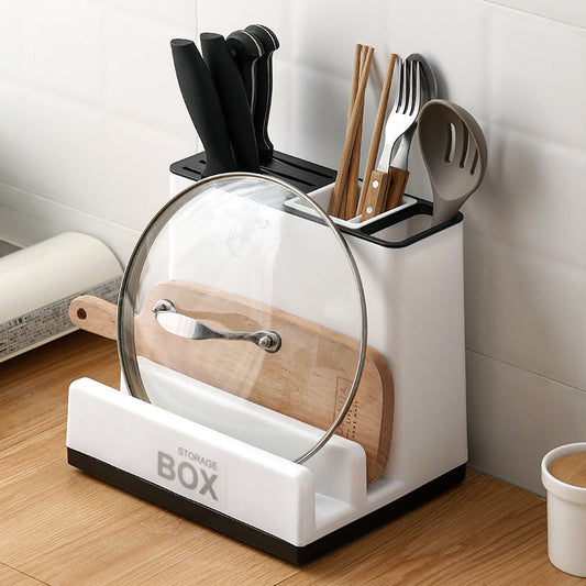 Tableware Storage Holders Kitchen Knife Plastic Storages Racks for Kitchen Convenience Cabinet - SAVOUR DECORE