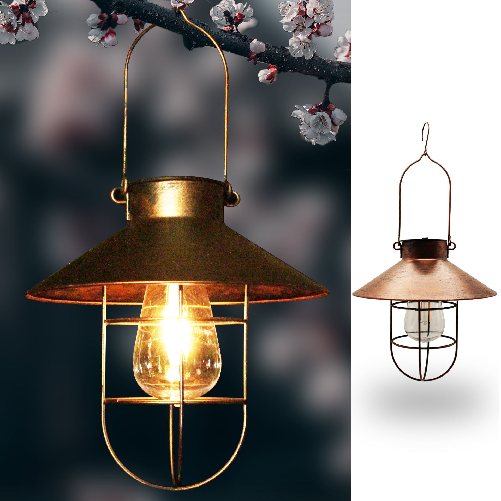 Solar Outdoor Hanging Lights Waterproof Courtyard Lantern - SAVOUR DECORE