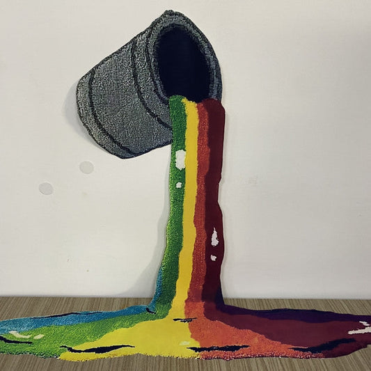 Rainbow 3D Creative Carpet Wall Hanging Decor Rainbow Floor Mats Bedroom Living Room Kids Room Carpet Rugs Bedside Pad Doormat - SAVOUR DECORE