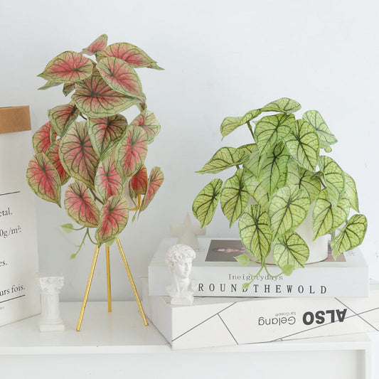 Leaf Vine Water Taro Leaf Greenery Desktop Ornaments Decorative Fake Leaves - SAVOUR DECORE