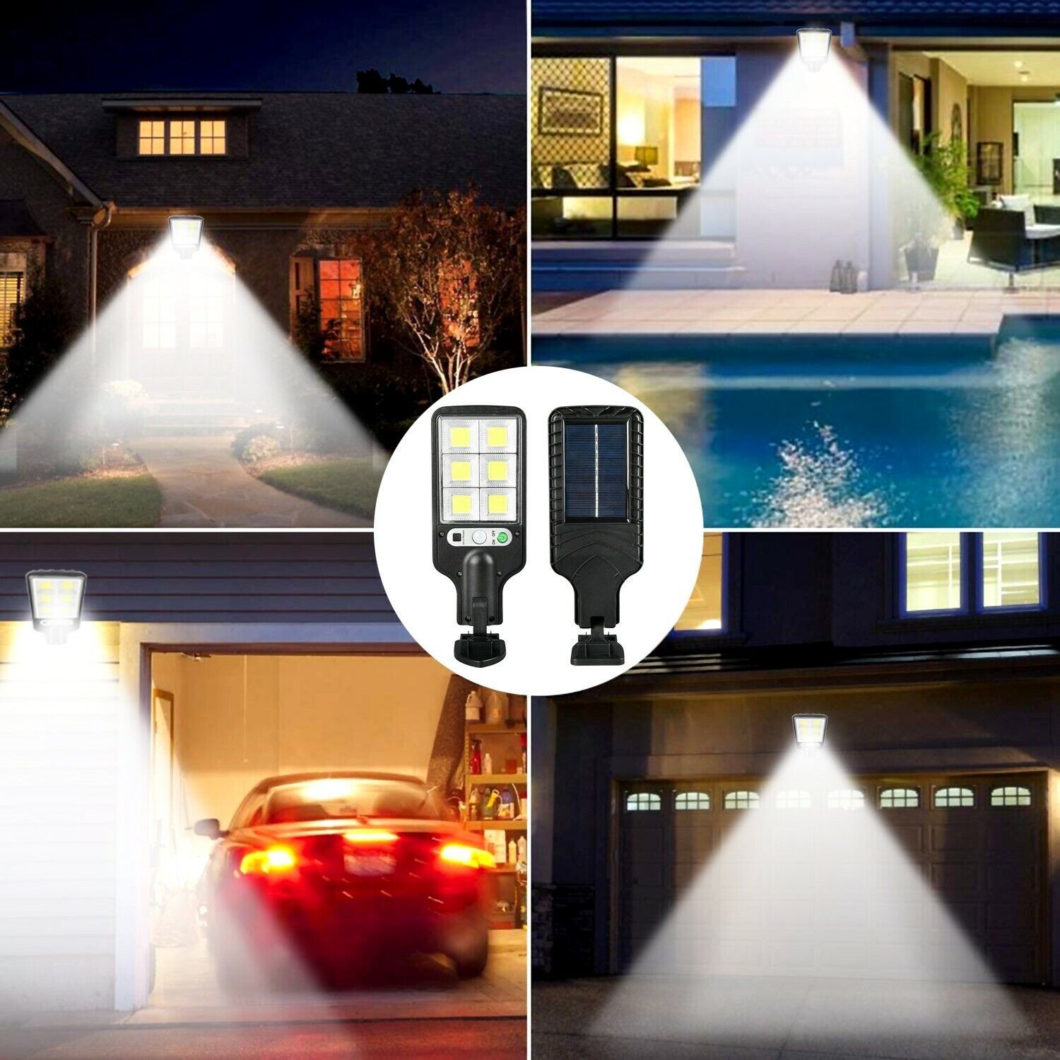 LED Solar Motion Sensor Light Bright Garden Outdoor Street Wall Lamp Solar Wall Lamp Lights Outdoor Road Lamp For Garden, Yard, Garage, Path - SAVOUR DECORE