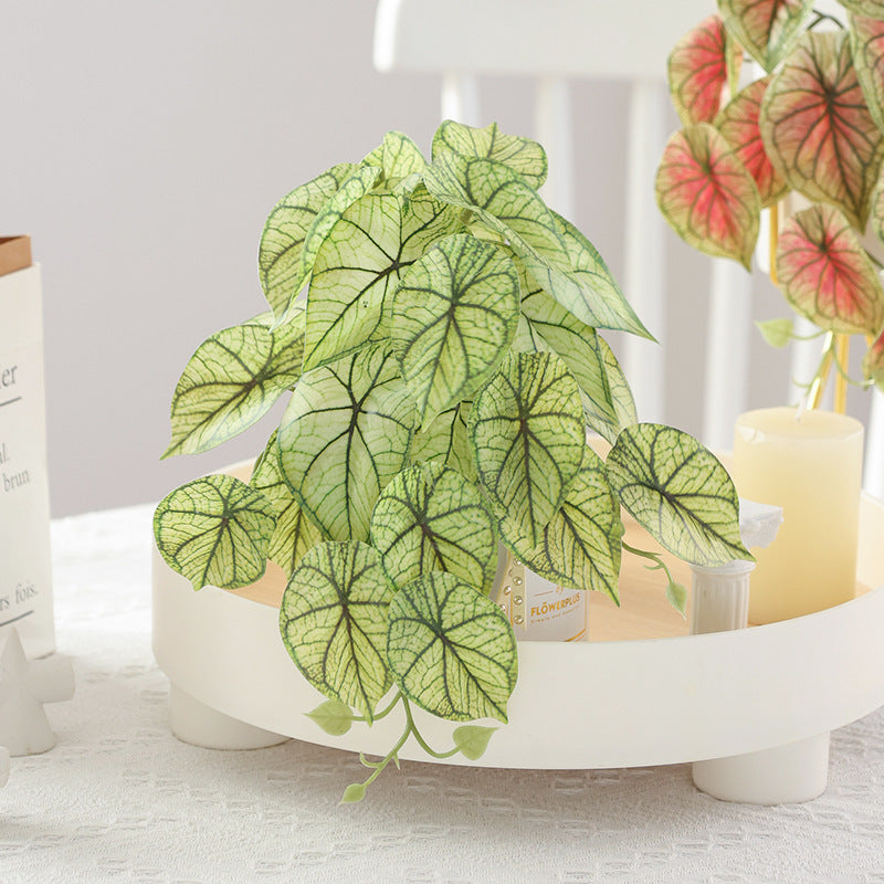 Leaf Vine Water Taro Leaf Greenery Desktop Ornaments Decorative Fake Leaves - SAVOUR DECORE
